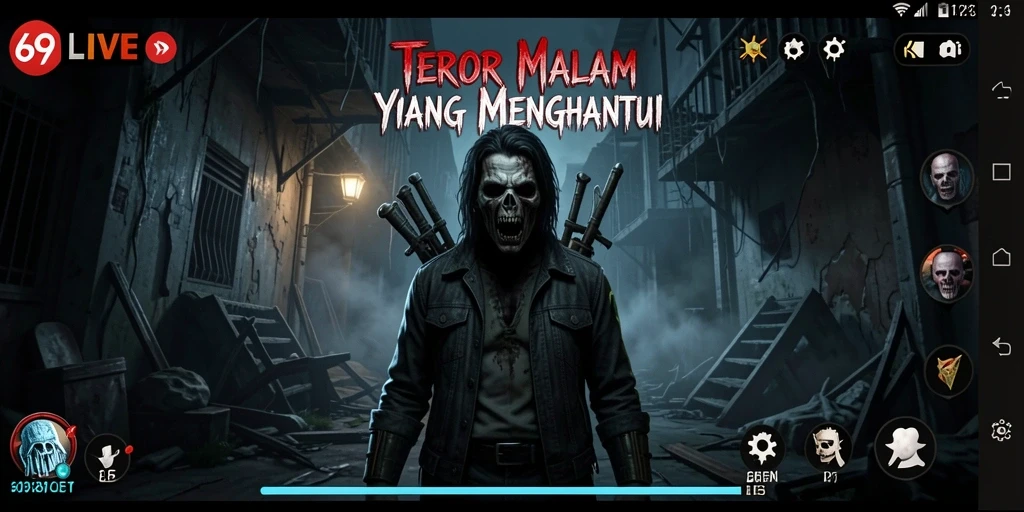 Gameplay mencekam di 69LIVE dengan suasana horor yang mendalam.