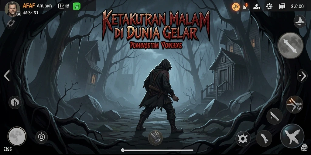 Screenshot AFAF menampilkan aksi mendebarkan dalam suasana Horror.