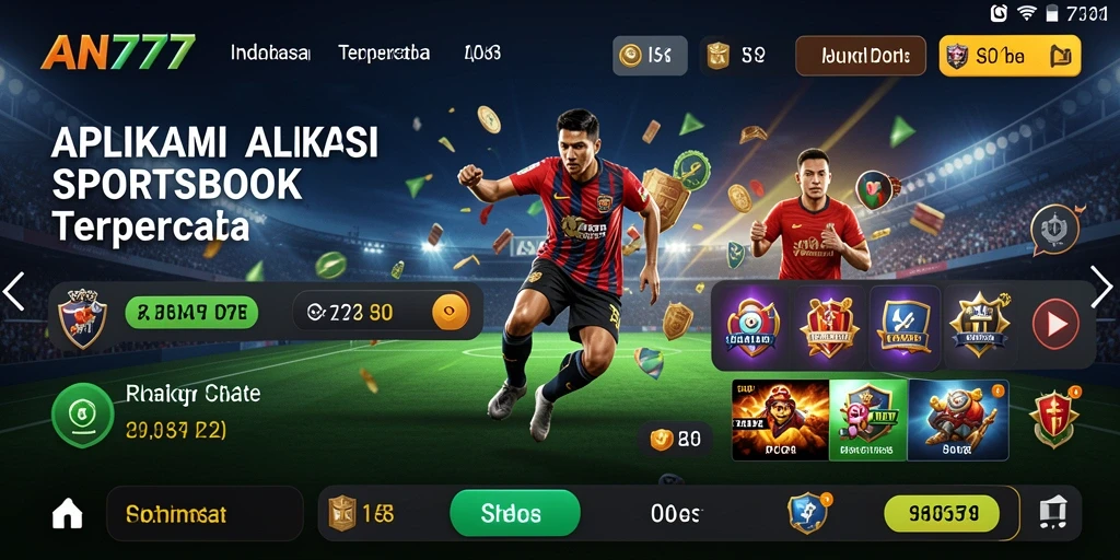 Tampilan utama AN777 dengan antarmuka yang menarik dan mudah digunakan.