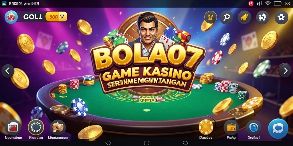 Tampilan gameplay seru di aplikasi kasino BOLA07.