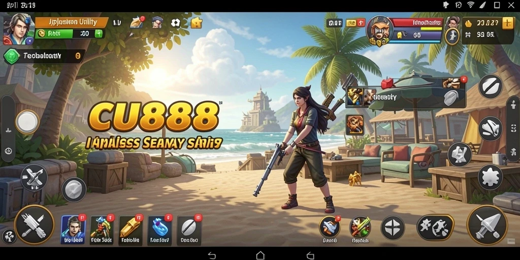 Screenshot tampilan utama CU888 dengan fitur manajemen tugas yang efisien.