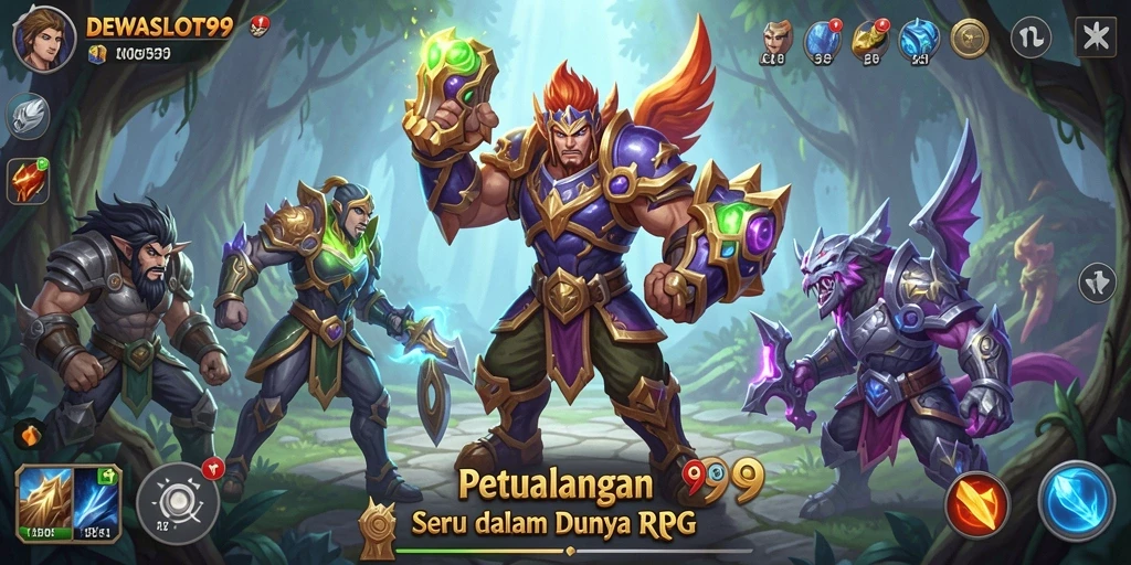 Gameplay menarik DEWASLOT99 dengan berbagai karakter dan pertempuran epik.