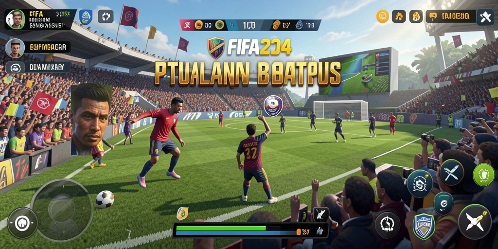 Tampilan gameplay FIFA234 yang menakjubkan di dunia terbuka.