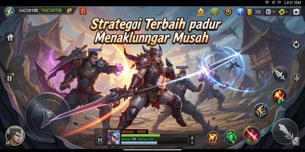 Screenshot gameplay GACOR108 menampilkan momen strategi yang menegangkan.