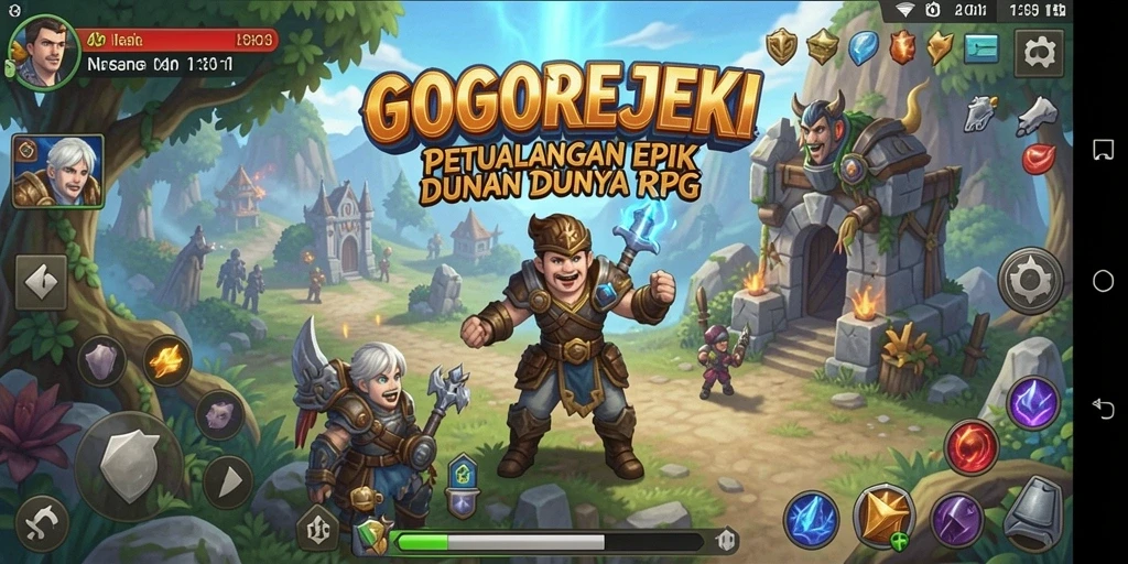 Tampilan menarik dari gameplay RPG GOGOREJEKI yang penuh aksi.