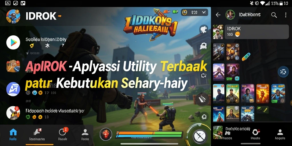 Tampilan antarmuka aplikasi IDROK yang menawan dan mudah digunakan.