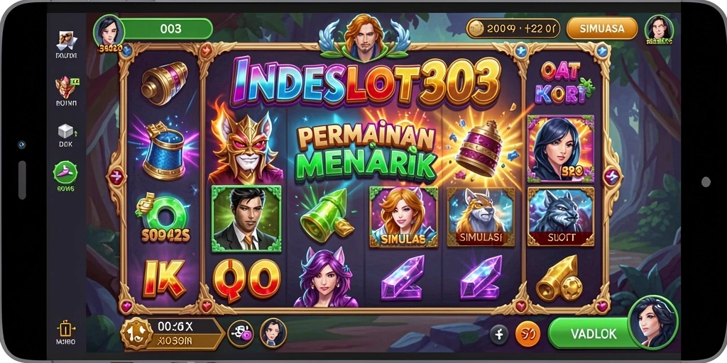 Tampilan menarik dari gameplay <strong>INDESLOT303</strong> yang penuh warna.