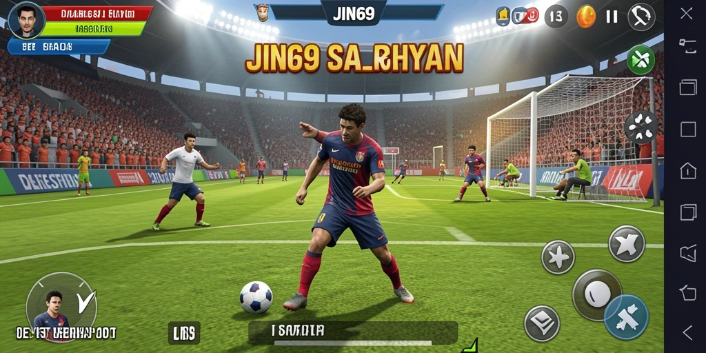 Screenshot JIN69 menampilkan aksi seru dalam pertandingan olahraga.