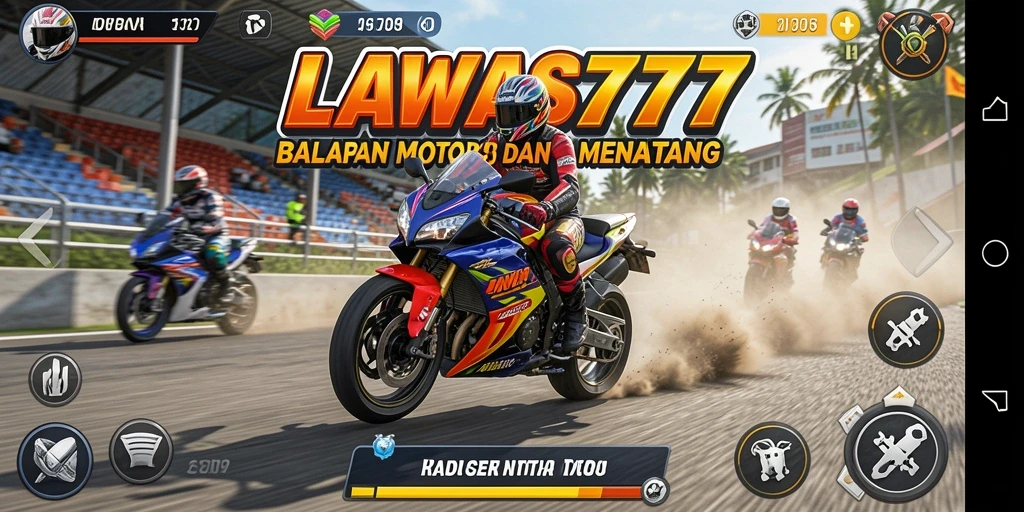 Gameplay seru balapan motor dalam LAWAS777.