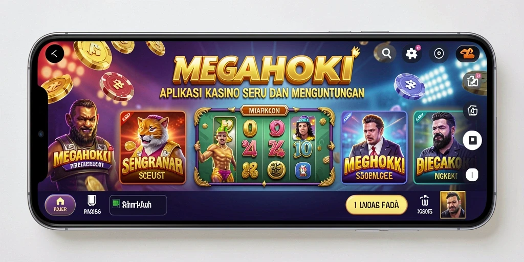 Tampilan gameplay MEGAHOKI yang menarik dan interaktif.