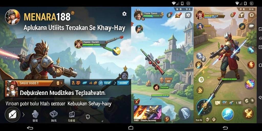 Tampilan antarmuka MENARA188 yang ramping dan modern.