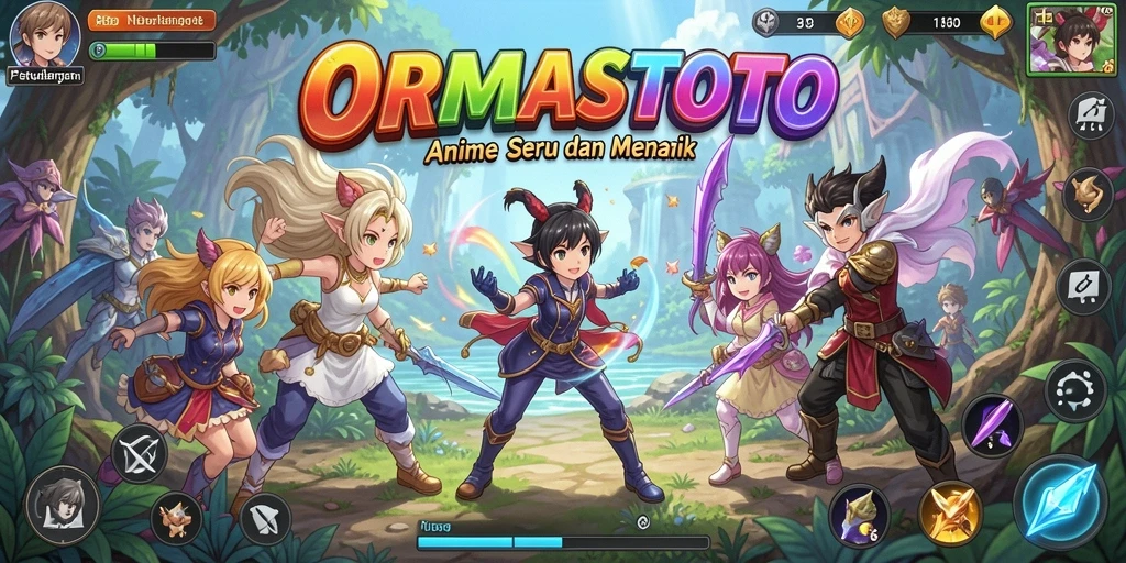Tangkapan layar ORMASTOTO menunjukkan aksi mendebarkan dalam dunia Anime.