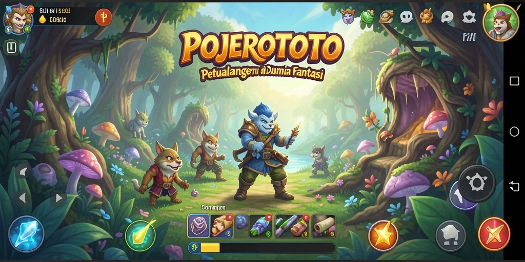 Gameplay menarik di dunia petualangan POJEROTOTO.