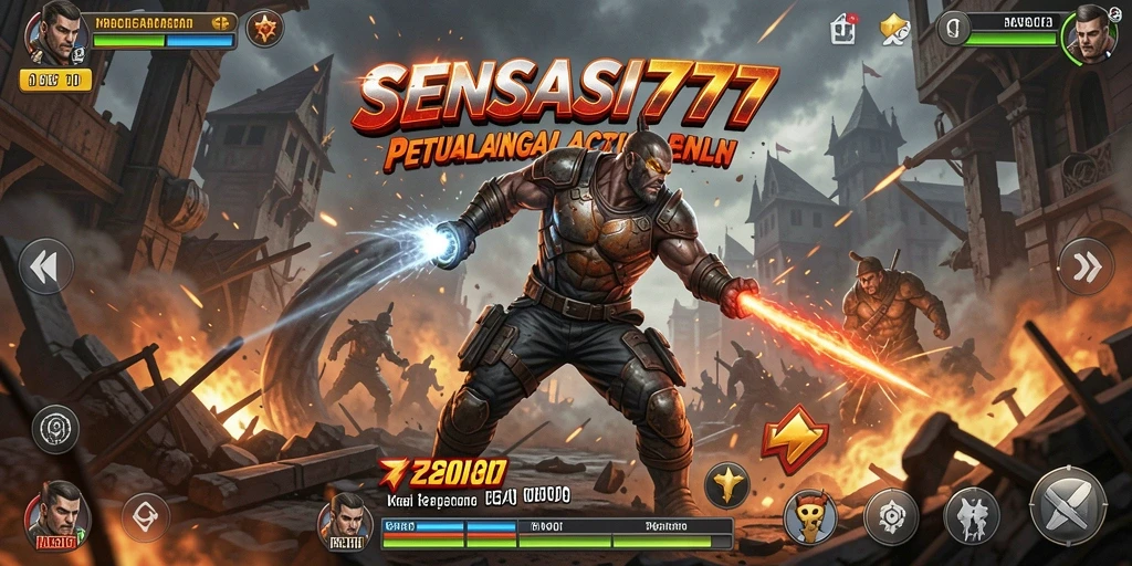 Tangkapan layar SENSASI777 menunjukkan aksi pertarungan yang mendebarkan.