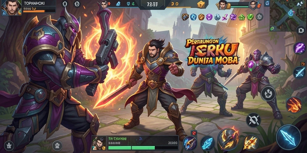 Gameplay seru dari TOPANHOKI dalam pertarungan MOBA yang menegangkan.