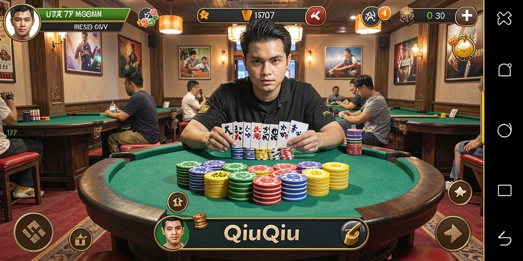 Gambaran tampilan gameplay seru UT77 di QiuQiu.